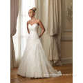 White a-Line Taffeta Birdal Wedding Dresses Evening Gowns